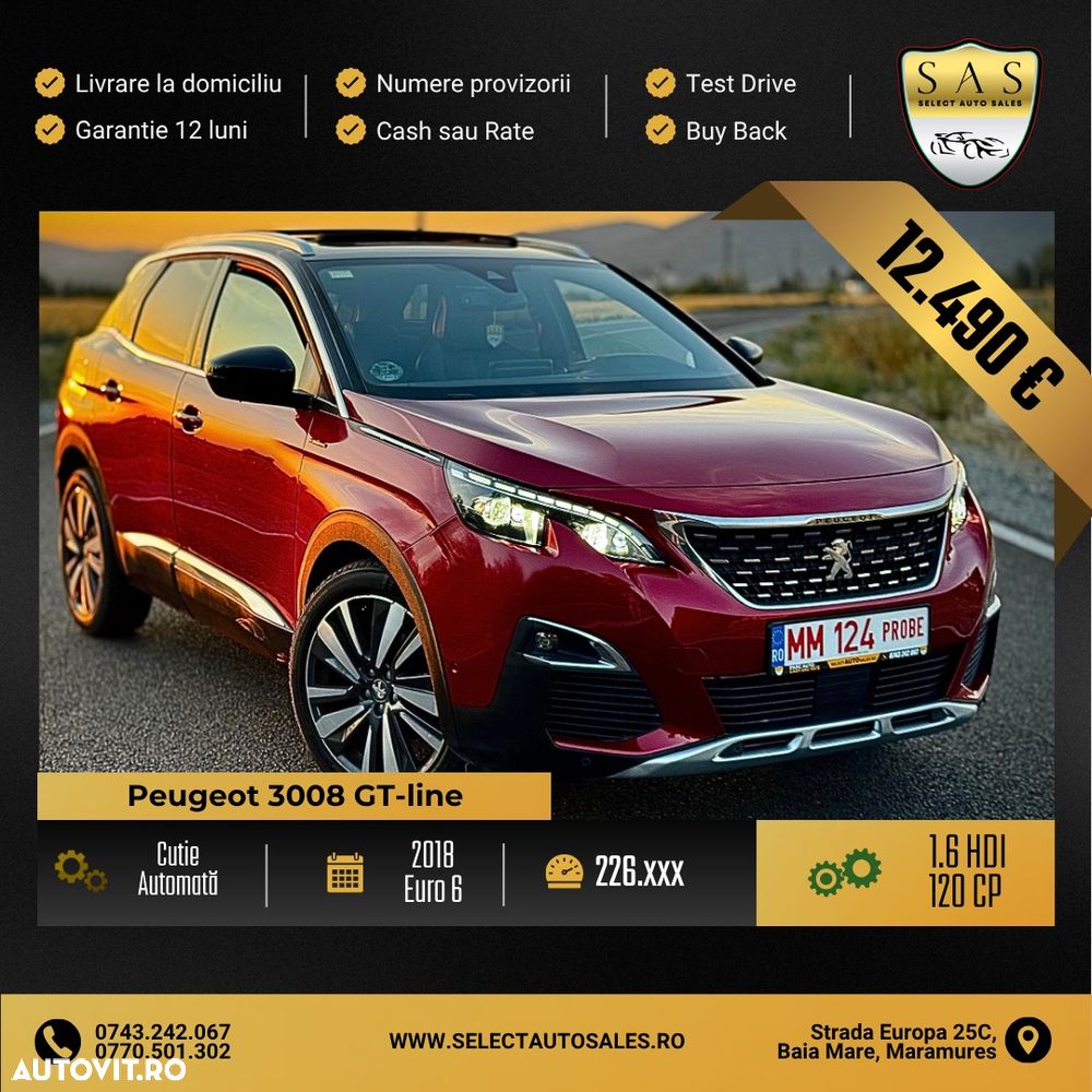 Peugeot 3008 1.6 BlueHDI S&S EAT6 GT-Line - 1