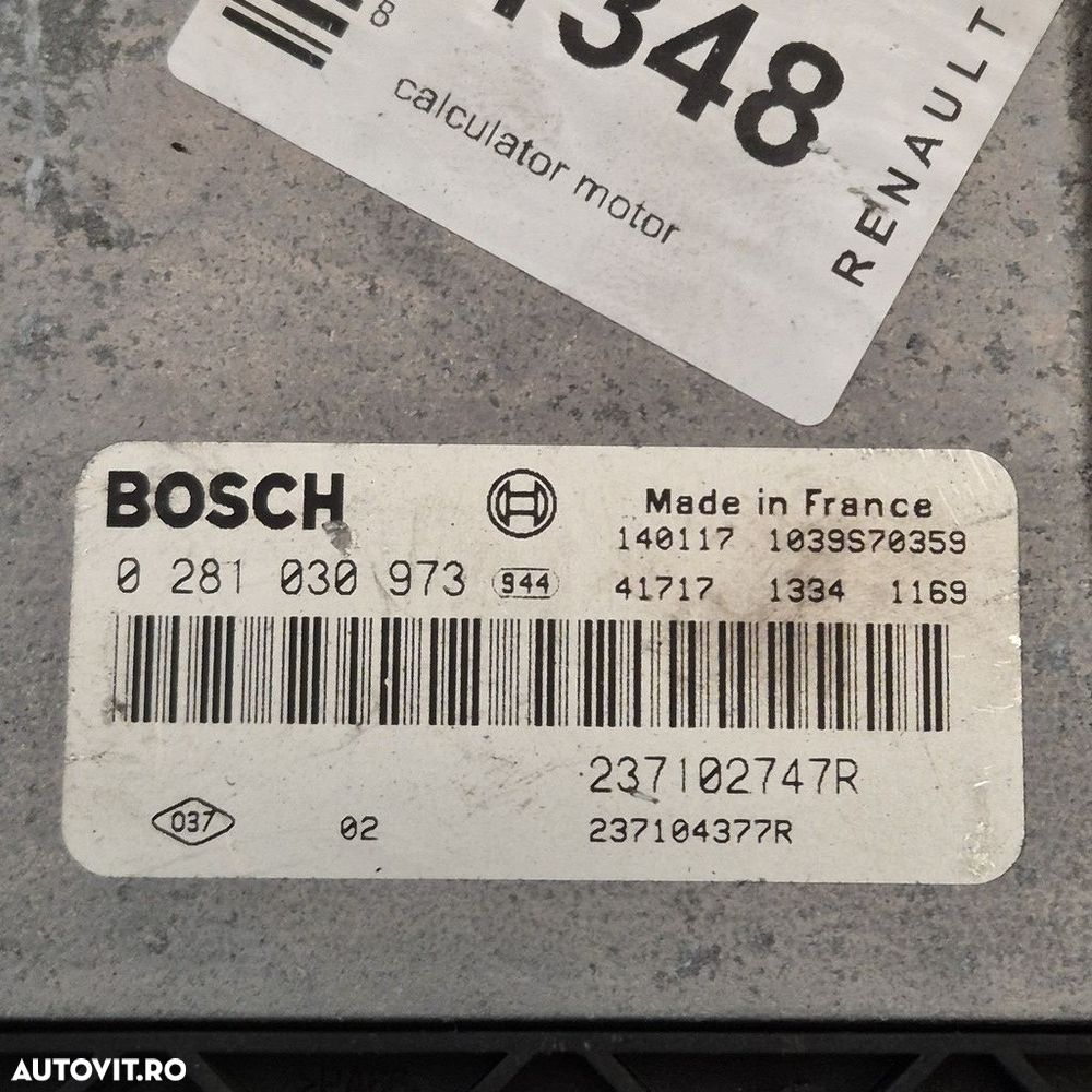 Calculator motor Renault Captur 1.5 DCI 2013 - 2017 90CP Manuala Euro5 (1348) Diesel ... - 4