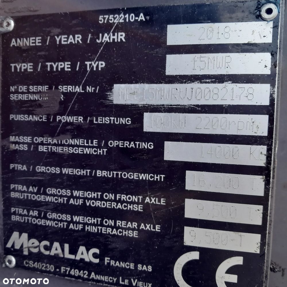 Mecalac 15 MWR - 10