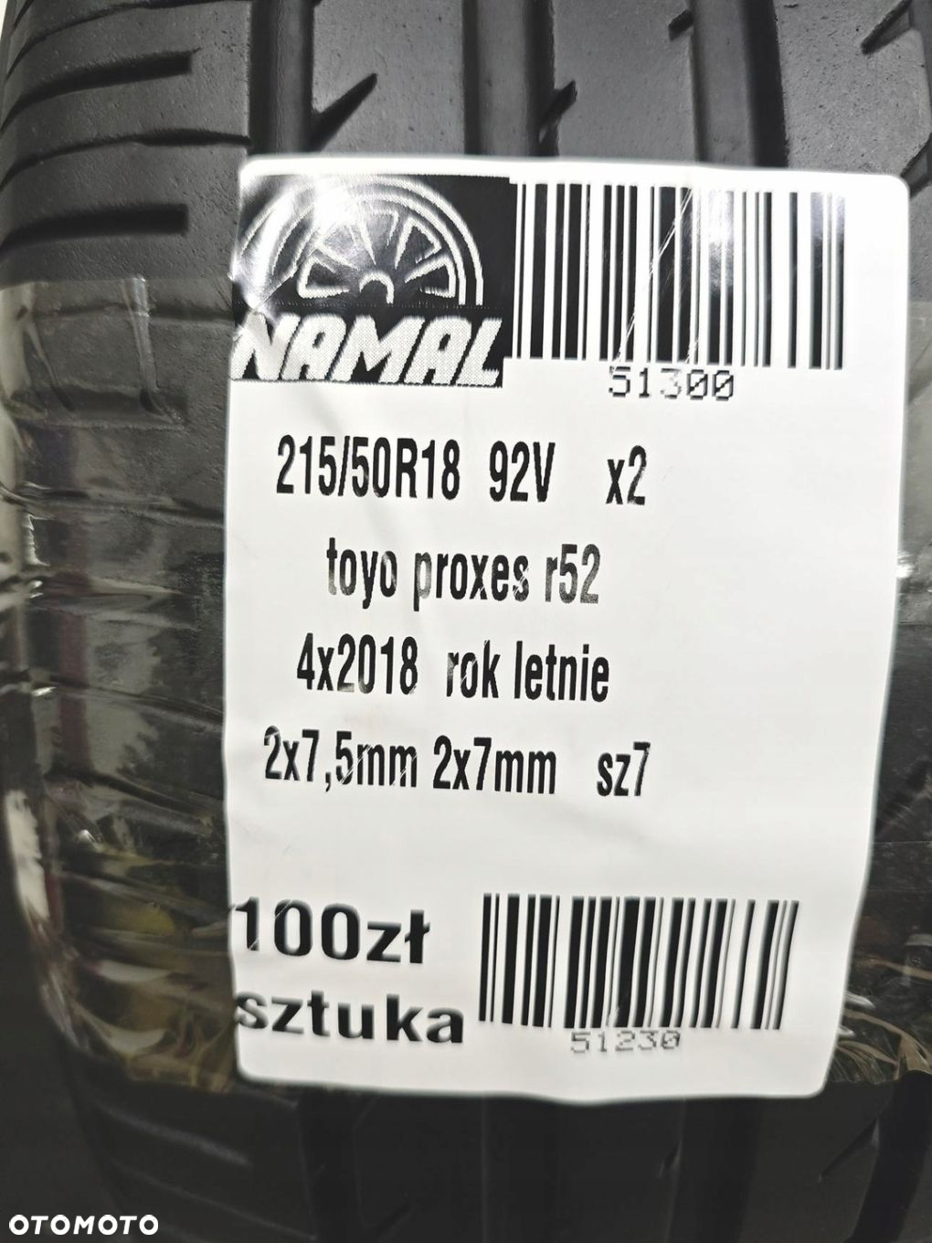 215/50r18 toyo 2018 opony letnie 7,5mm 51300 - 12