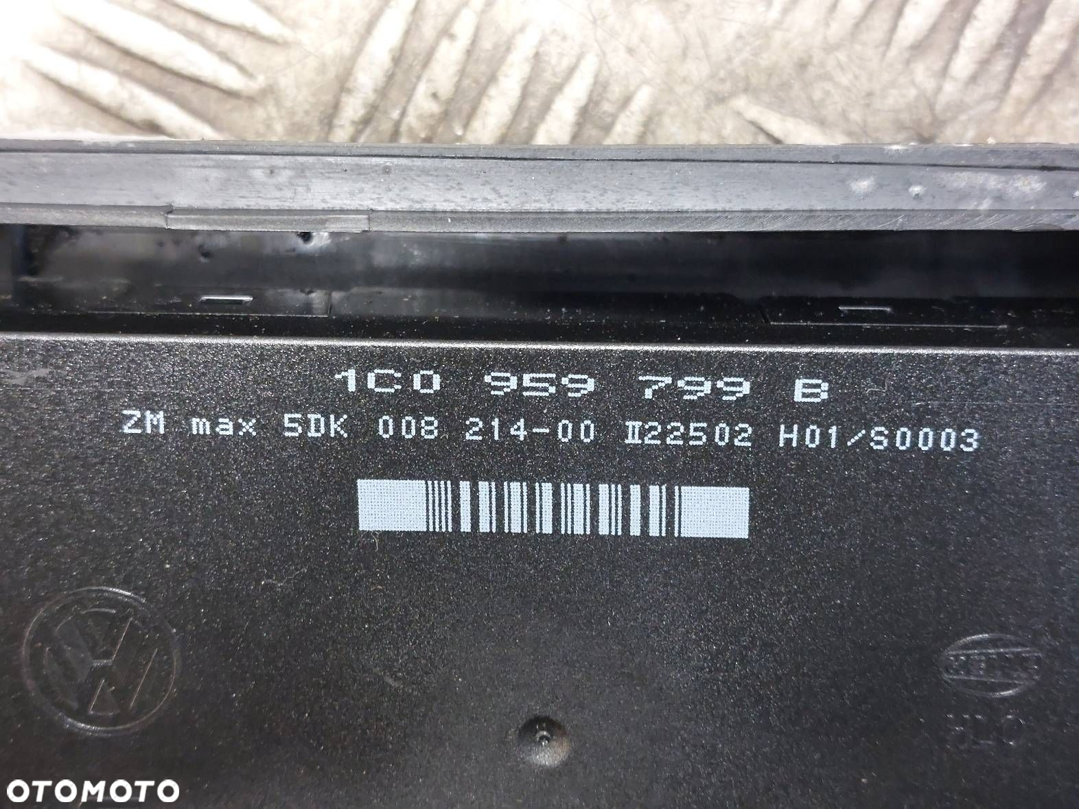 MODUŁ KOMFORTU KOSTKI WTYCZKI VOLKSWAGEN PASSAT B5 FL 1C0959799B - 4