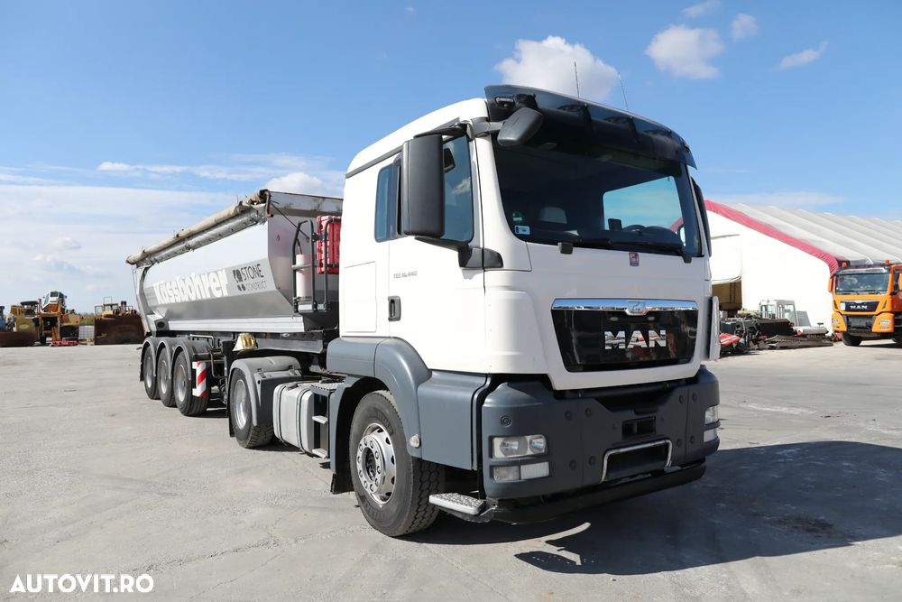 MAN TGS 18.440 4x2 BLS-TS + Semiremorcă Kässbohrer DL 3 basculabilă - 1
