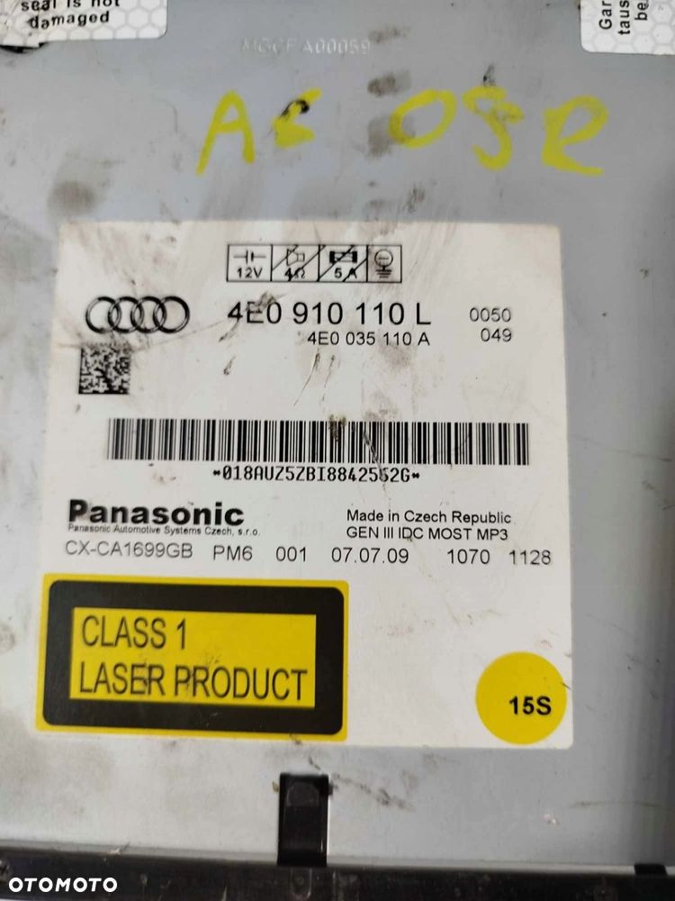 ZMIENIARKA CD AUDI A6 C6 LIFT 4E0910110L - 2