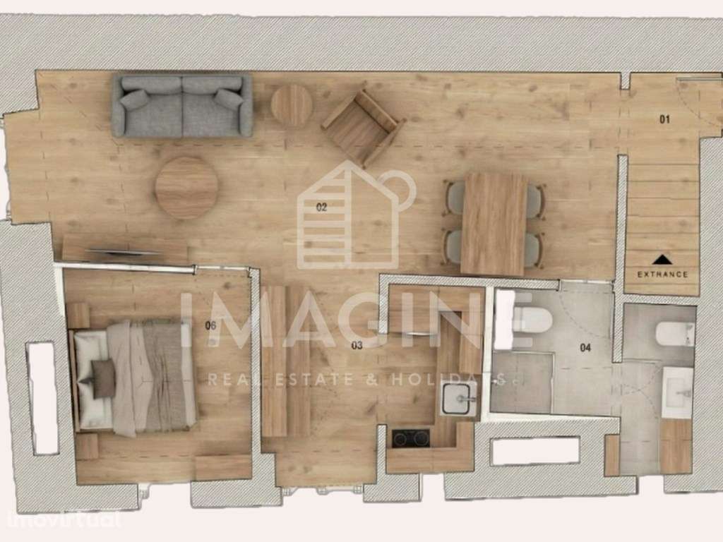 T1 Renovado | Vista Rio | Central | Entrega em Junho - Grande imagem: 3/7