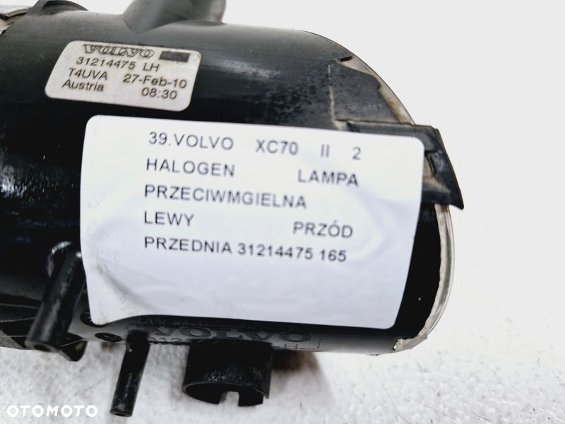 VOLVO XC70 2 II LAMPA PRZECIWMGIELNA HALOGEN LEWY PRZÓD ŚWIATŁO LEWE 31214475 - 2