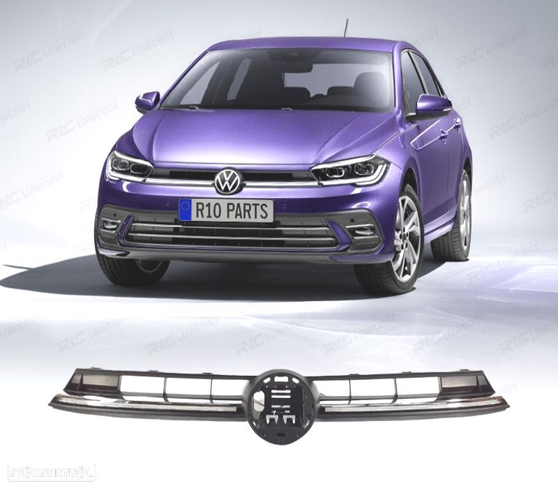 GRELHA FRONTAL VOLKSWAGEN VW POLO 22- LOOK R LINE - 1
