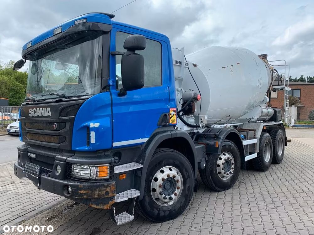 Scania P410 / Betonomieszarka Liebherr 9 m³ / 8x4 / 190 tys. km - 1