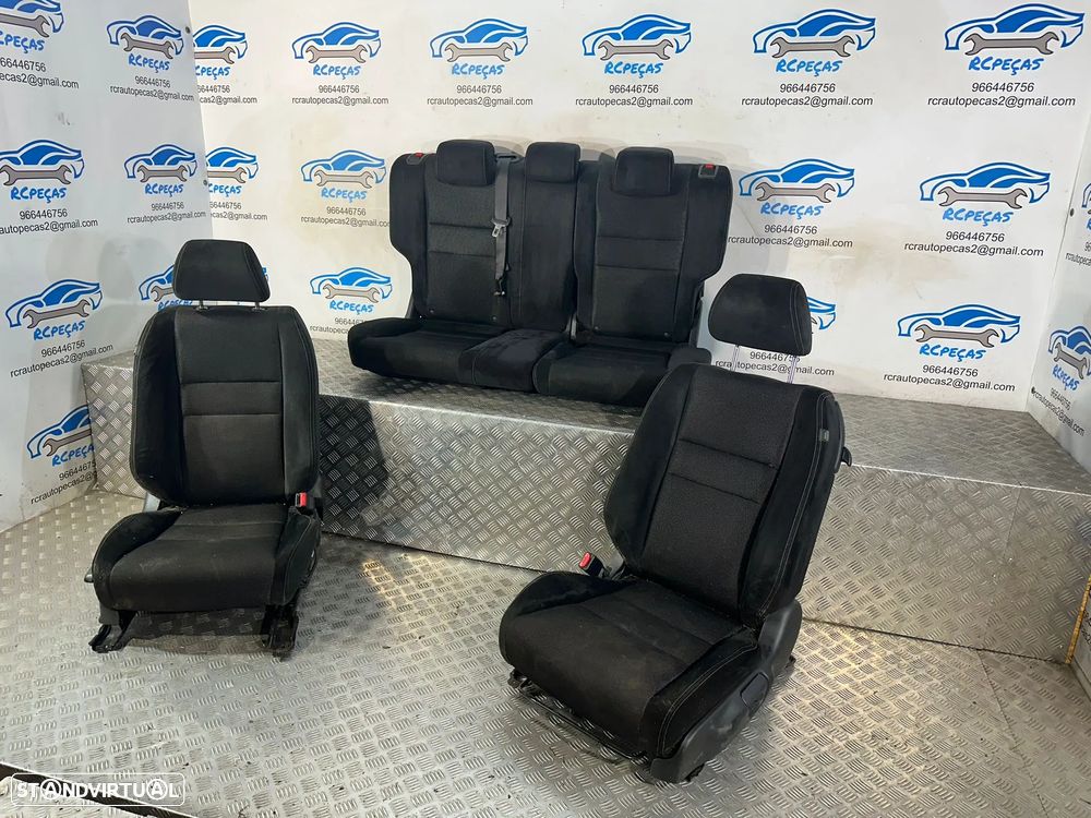 Conjunto Bancos Tecido Alcântara Frente Frontais Tras Traseiros Honda Civic Sport FK FB FG 2011 - 2017 - 4