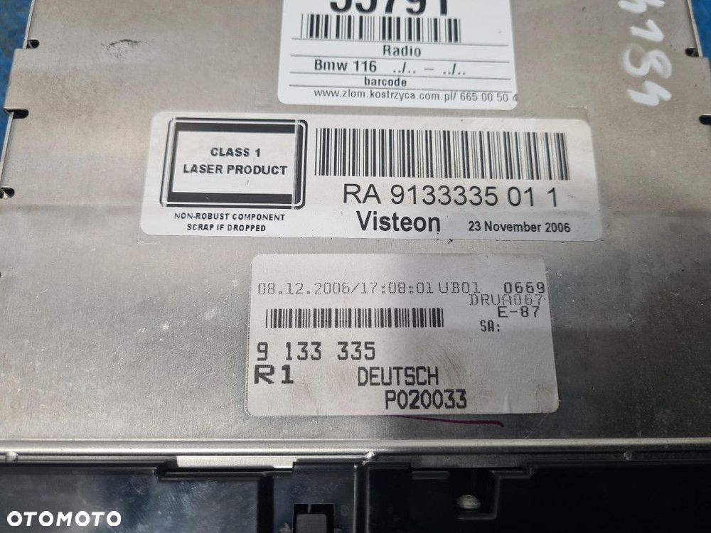 BMW 116 RADIO 9133335 - 8