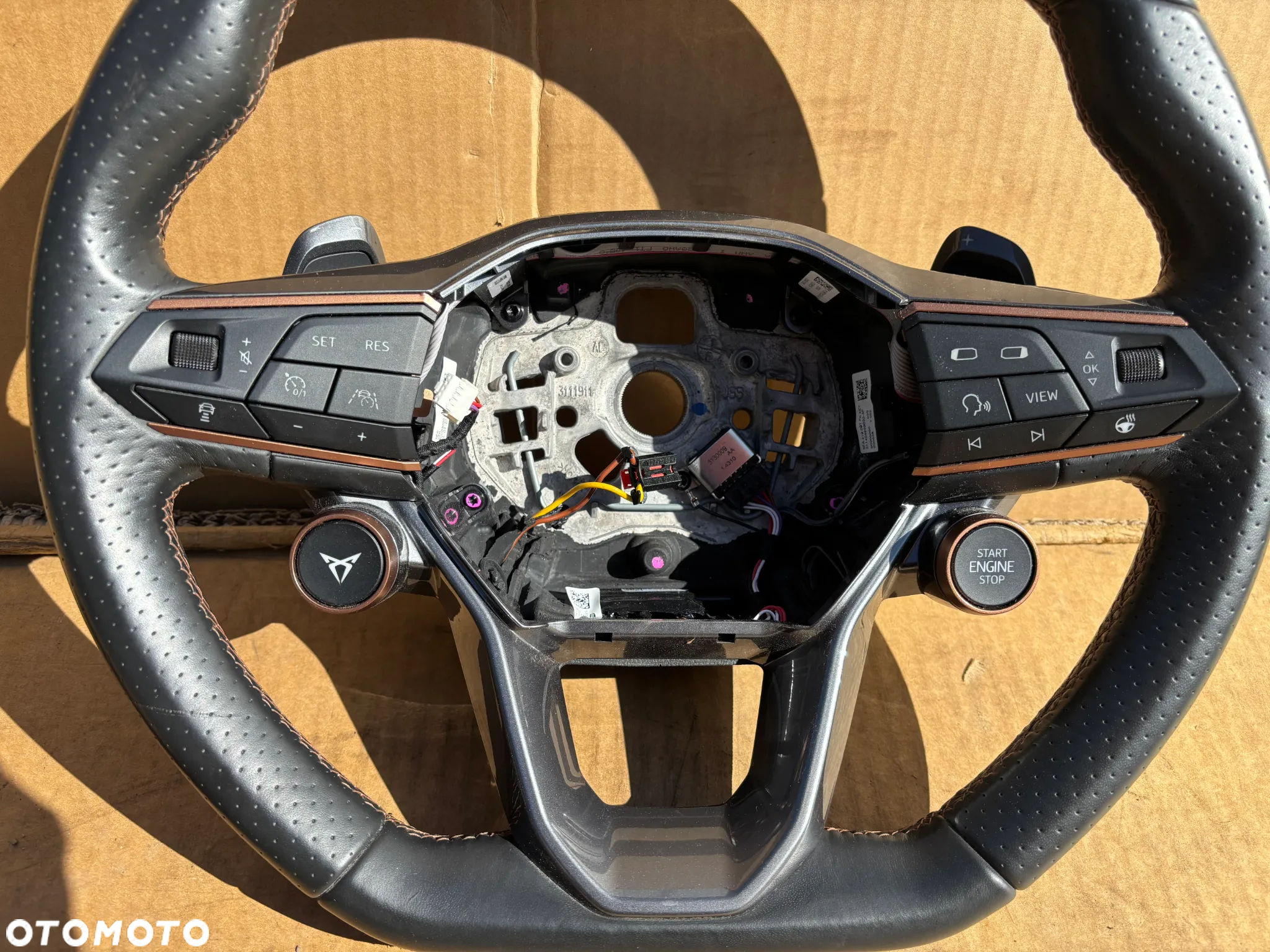 Seat Leon Cupra Formentowa Kierownica Wielofukncyjna Multi Funkcyjna Łopatki Sterowanie Grzana 5FA419091FK Oryginalna - 2