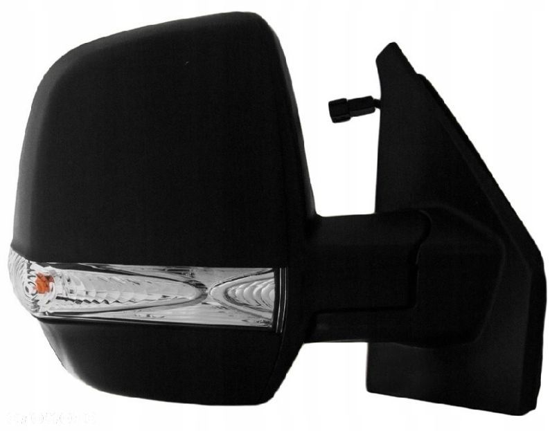 lusterko fiat doblo 10- cargo prawe migacz dzielone czarne mechaniczne - 1