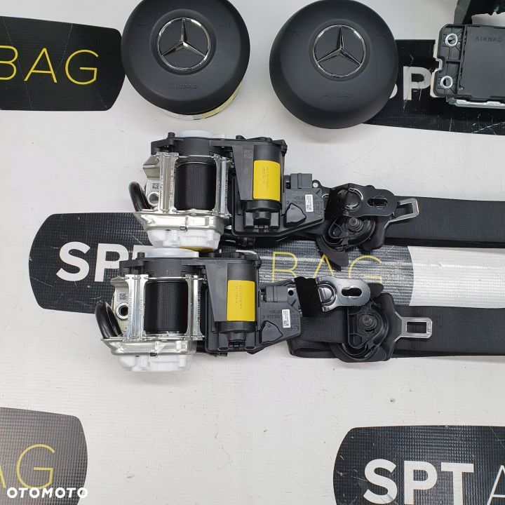 MERCEDES EQC DESKA ROZDZIELCZA KONSOLA KOKPIT PULPIT PODUSZKI AIRBAG AIR BAG PASY KIT SET - 12