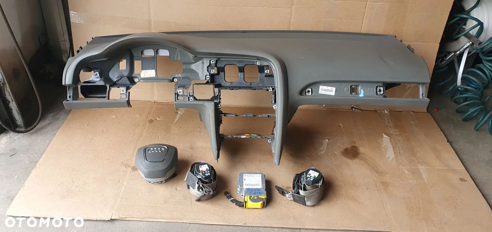 Konsola poduszki pasy AIRBAG sensor zestaw naprawczy Audi A6 C6 Szara - 6