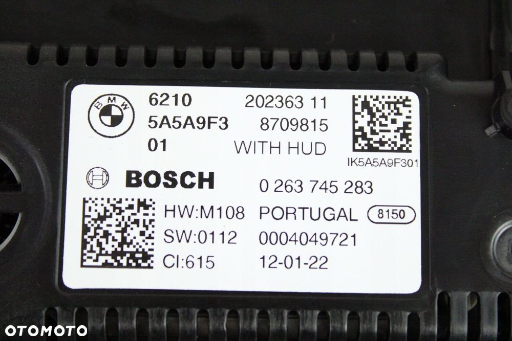 ORYGINALNY LICZNIK ZEGARY VIRTUAL LIVE COCKPIT BMW G30 G20 5A5A9F3 25km - 7