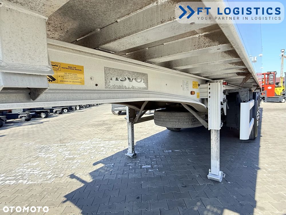 Tisvol TISVOL 2SNA | SAF | KLAPA + SZYBER DO ZSYPU | 43m3 | CAŁA ALUMINIOWA | MASA WŁASNA 5240 KG | PODNOSZONA PIERWSZA OŚ | ALUFELGI - 34