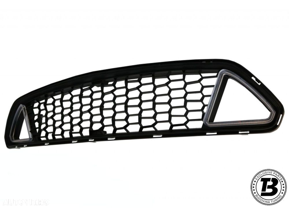 Grila Centrala cu LED compatibila cu Ford Mustang Mk6 VI RTR Design - 4