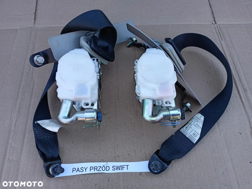 KOMPLET PASÓW pasy przód napinacze pasów lewy SUZUKI SWIFT MK7 - 4