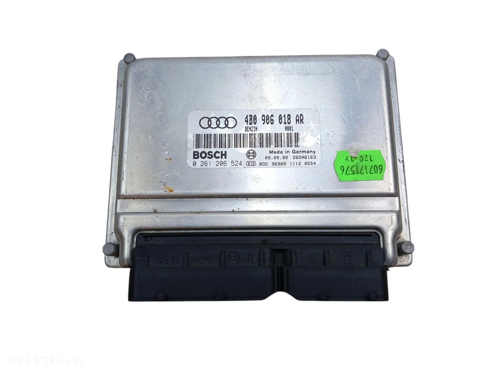 KOMPUTER STEROWNIK SILNIKA AUDI A6 C5 (1997-2001) 1.8 T 150KM 4B0906018AR - 1