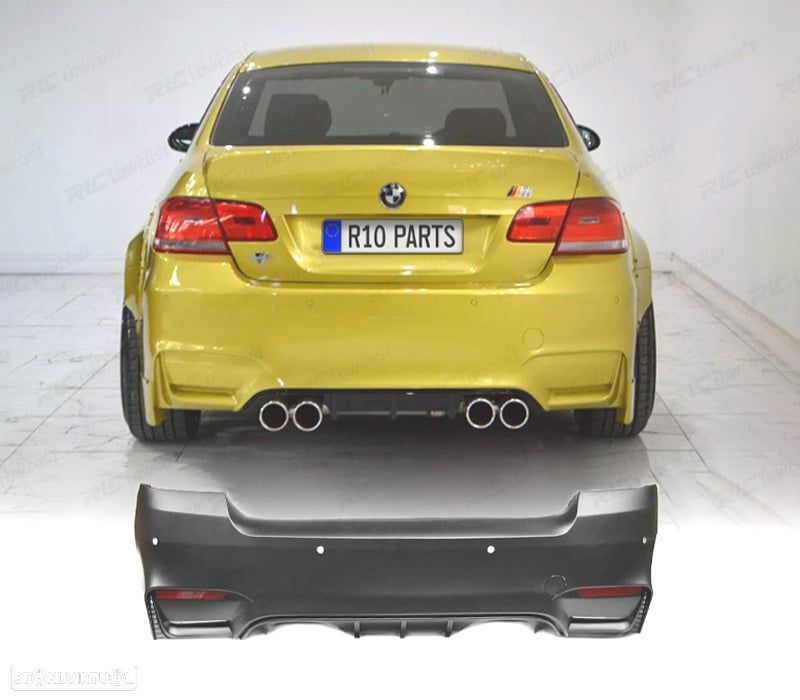 PARA-CHOQUES TRASEIRO BMW E92 E93 LOOK M4 EVO4 - 1