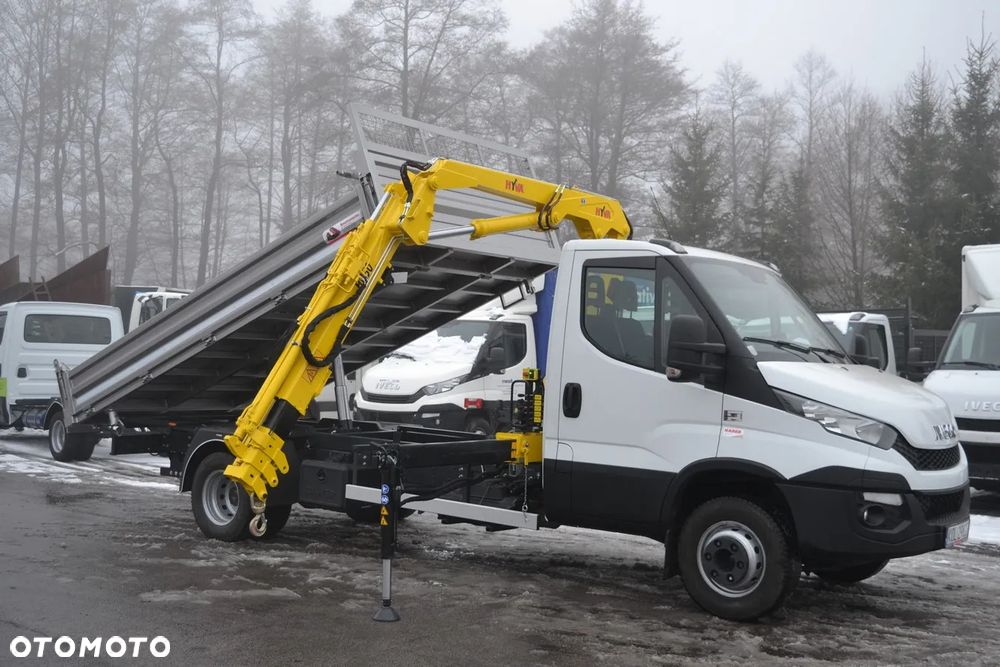 Iveco Daily 72-180 72C18 Nowy żuraw HDS Nowy WYWROT Niski przebieg SUPER STAN 70C18 65C18 Fassi HMF Hiab HYVA HC - 15