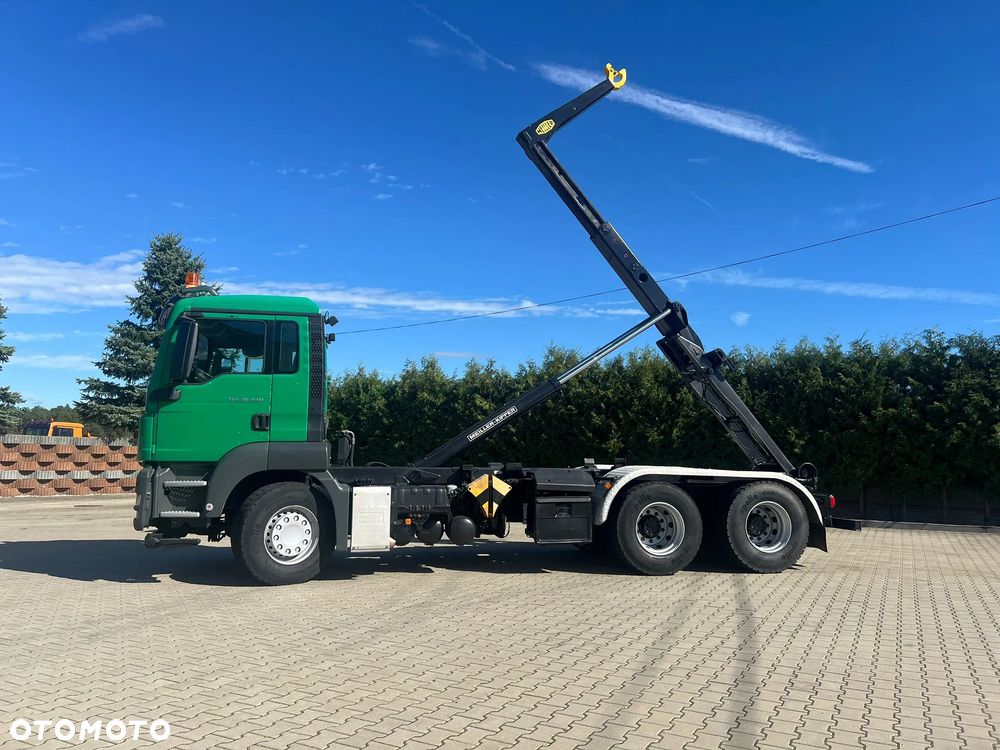 MAN TGS 26.440 | Hakowiec Meiller| 6x4  | 440 KM | przód resor, tył pneumatyczne |Belka ostrzegawcza (koguty) - 2