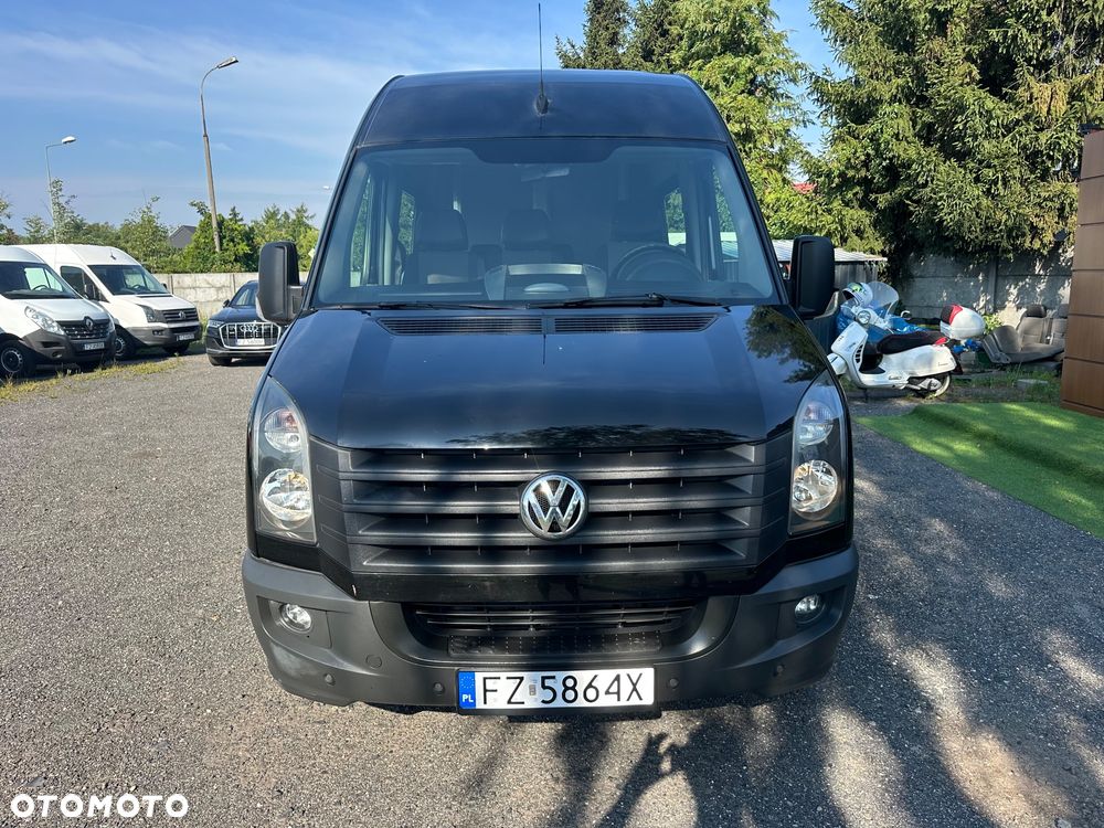 Volkswagen Crafter 2.0tdi 136ps 6oso brygadowka Maxi czarna - 9