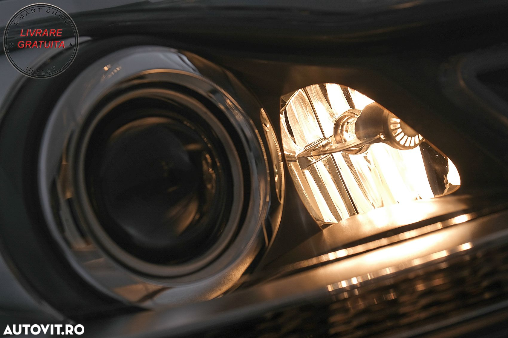 Faruri LED DRL Mercedes C-Class W204 S204 Facelift (2011-2014) Negru Semnal Dinami- livrare gratuita - 9