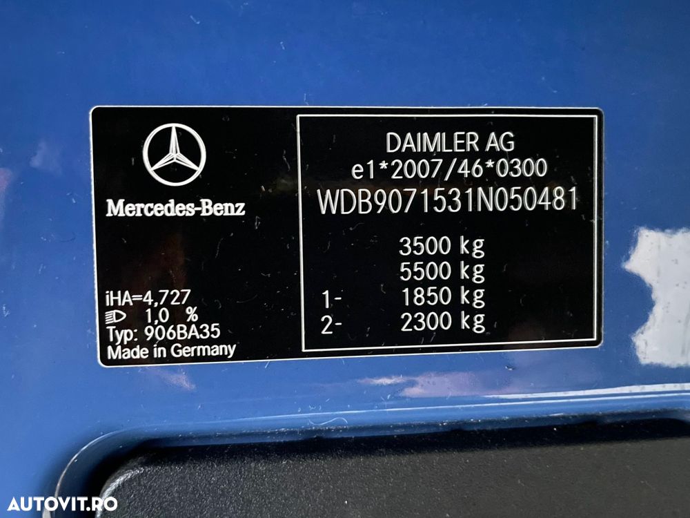 Mercedes-Benz Sprinter BASCULABIL AXA DUBLA SPATE Bena 3.8 m - 31