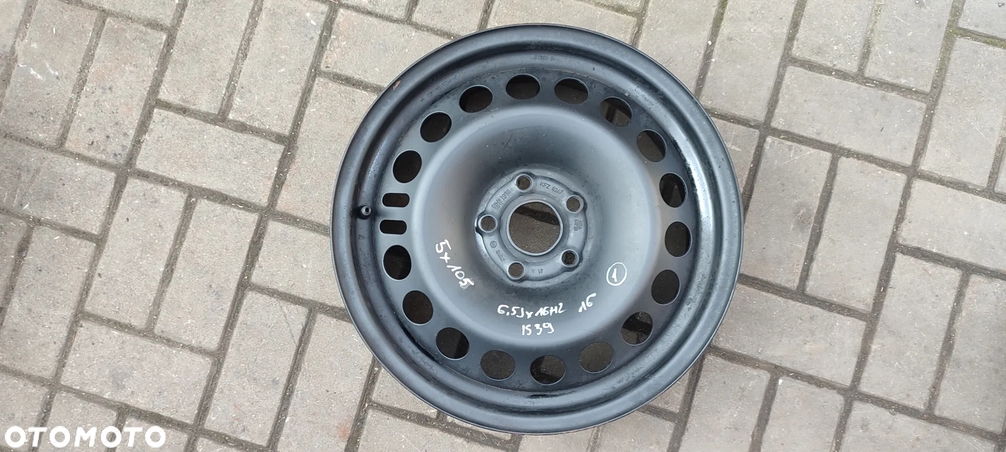 FELGI 5x105 6.5Jx16 CALI ET39 OPEL ASTRA J 4 SZTUKI KOMPLET - 2
