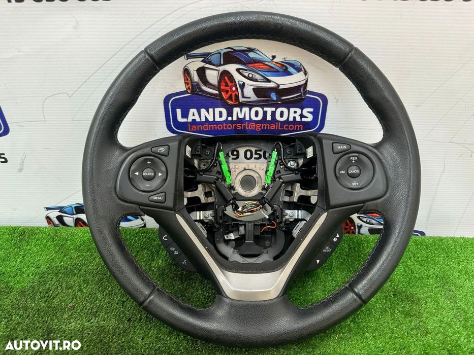 volan piele honda cr-v 4, cu comenzi si padele 2013-2018 - 2