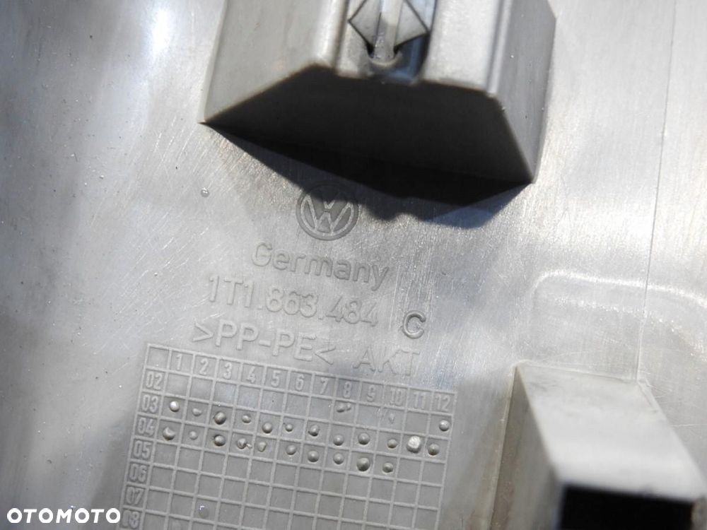 LISTWA NAKŁADKA PROGU PRAWY PRZÓD VOLKSWAGEN TOURAN I 1T1863484C - 5
