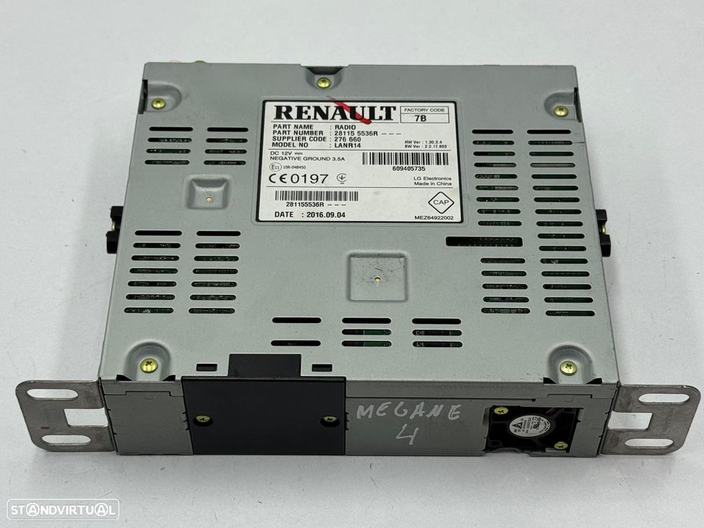 Rádio - Renault Megane IV (2016)