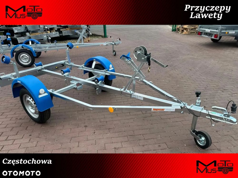 Neptun Przyczepa Neptun N7-12 navy podłodziowa łódź ponton 4m dostawa pod dom - 1