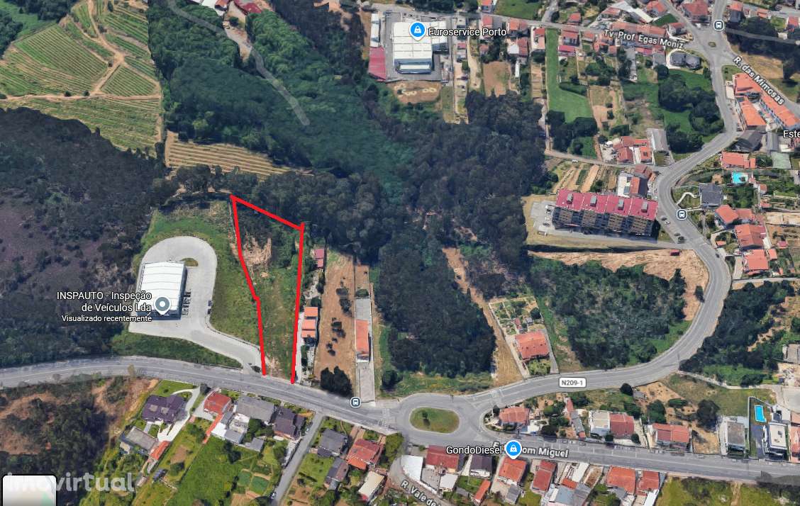 Terreno com PIP comercio, à face da estrada Dom. Miguel, Gondomar - Grande imagem: 2/7