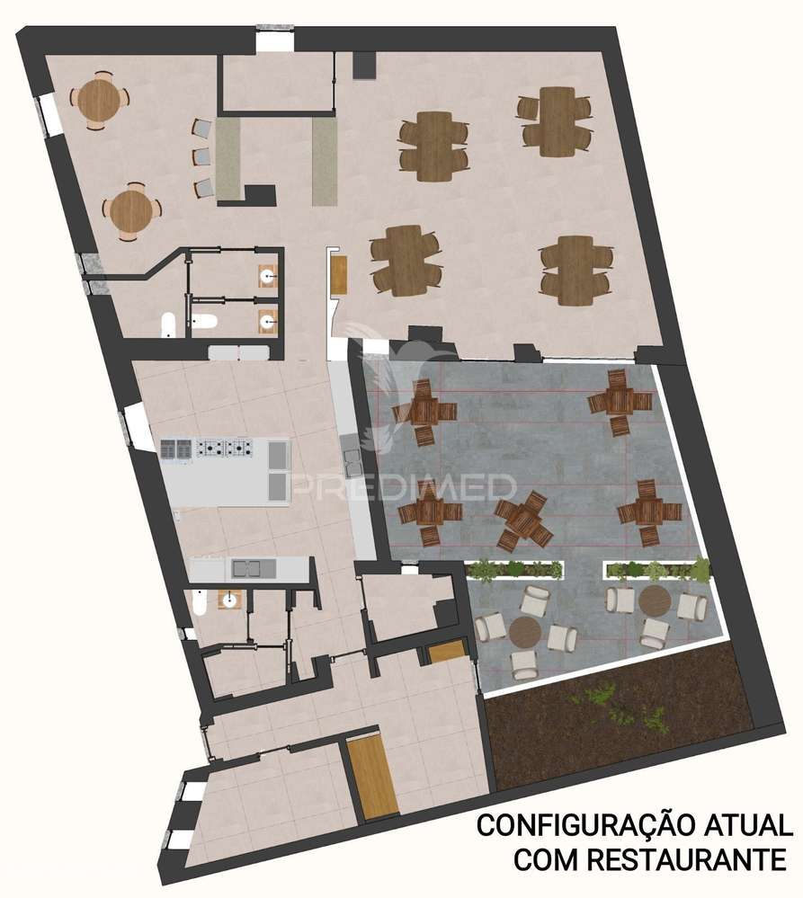 Restaurante com projeto para transformar em moradia T3 - Beringel - Grande imagem: 2/22