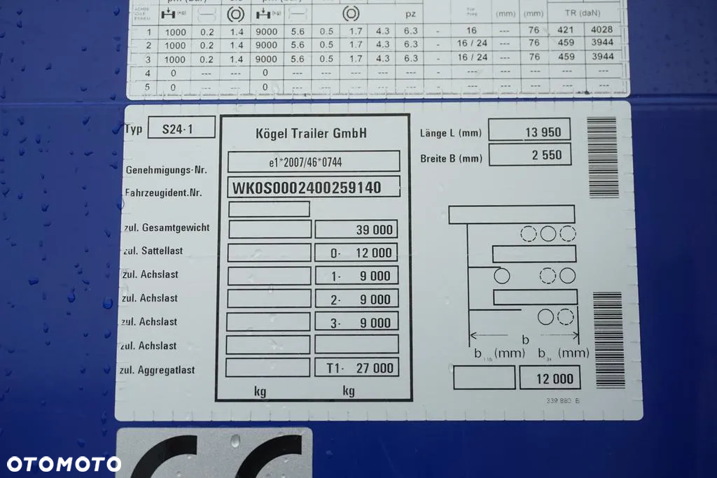 Kögel FIRANKA / LIGHT / SAF / WAGA 5630 KG / XL - 11