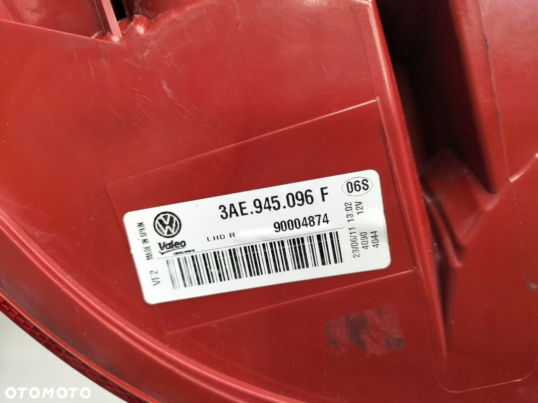 LAMPA PRAWY TYŁ PRAWA TYLNA 3AE945096F VW PASSAT B7 SEDAN - 4