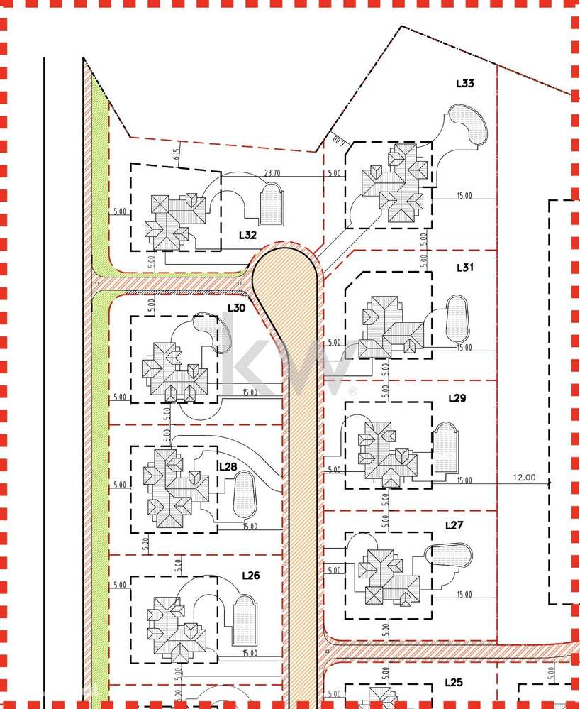 Lote para construção de moradia T3 isolada em Resort de Luxo na falési - Grande imagem: 5/5