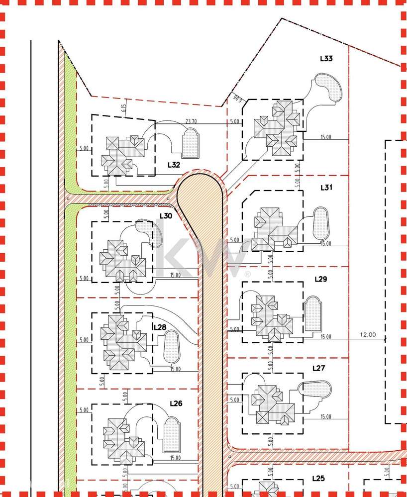 Lote para construção de moradia T3 isolada em Resort de Luxo na falési - Grande imagem: 5/5