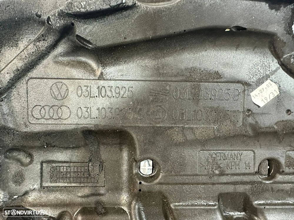 .Tampa Motor Cobertura Original VW Volkswagen 2.0 TDi 03L103925 2005 - 2015 - 5