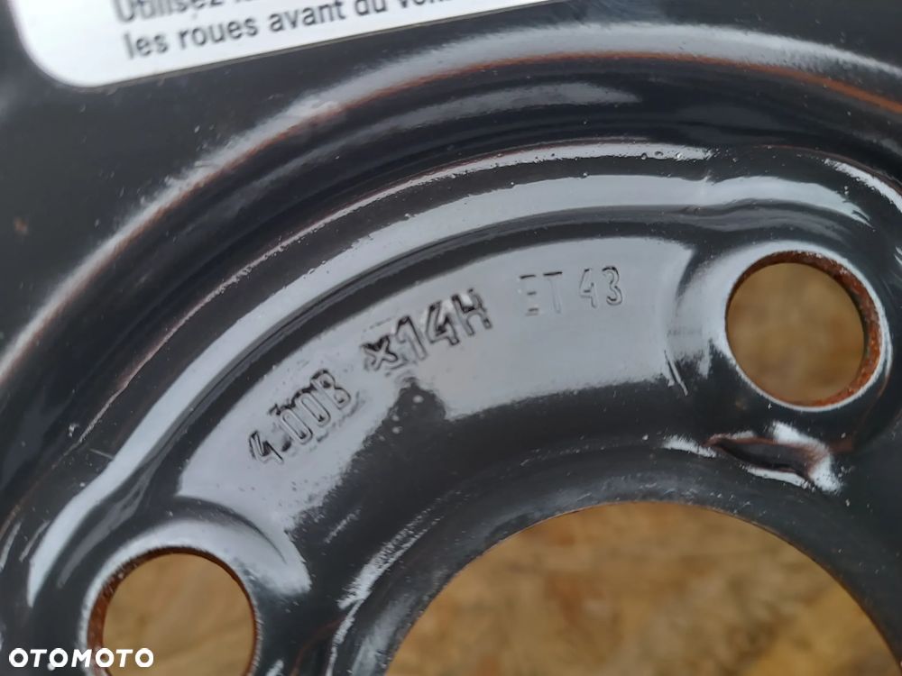 KOŁO DOJAZDOWE ZAPASOWE FORD KA 14 CALI 4X98 - 2