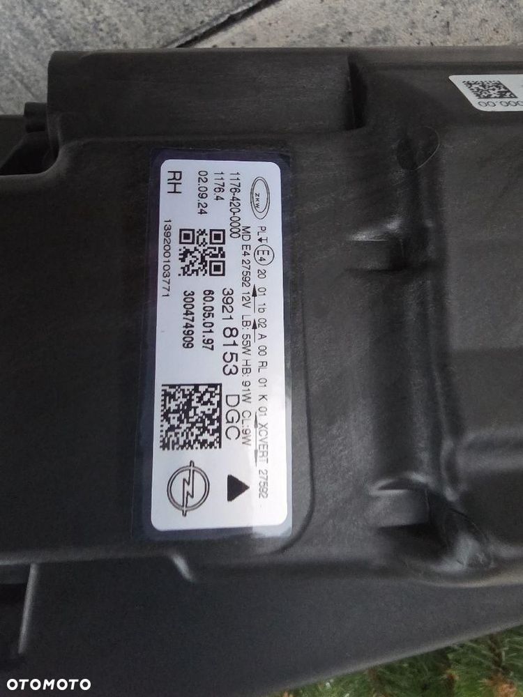 OPEL INSIGNIA 2 II B LIFT Lampa prawa Full Led Matrix Intelli Lux 39218153 - 10