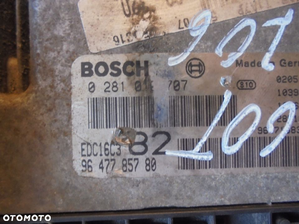 KOMPUTER 9647785780 CITROEN PEUGEOT 206 1.4 HDI - 2