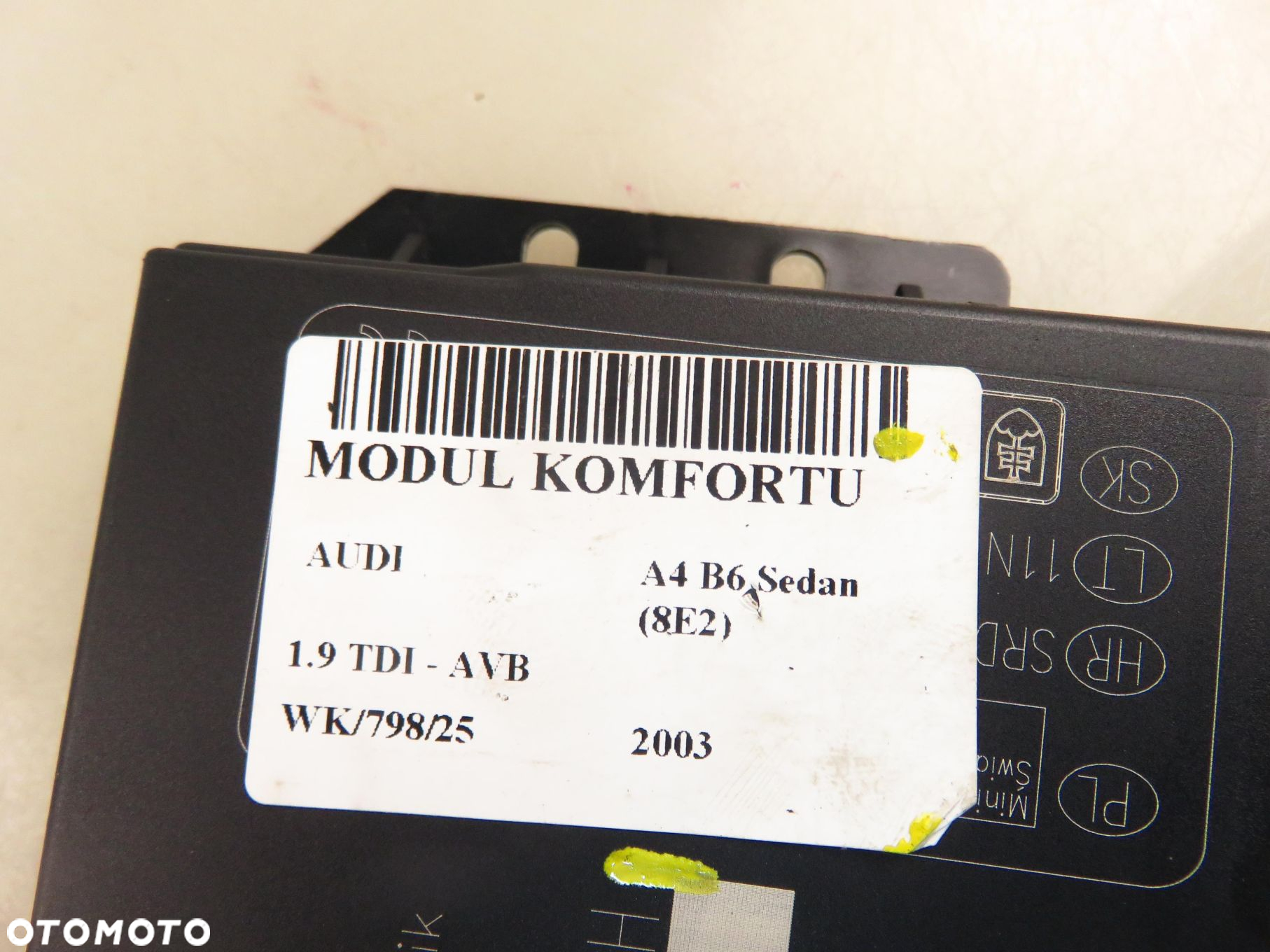 MODUŁ KOMFORTU AUDI A4 B6 Sedan (8E2) 8E0959433AH - 3