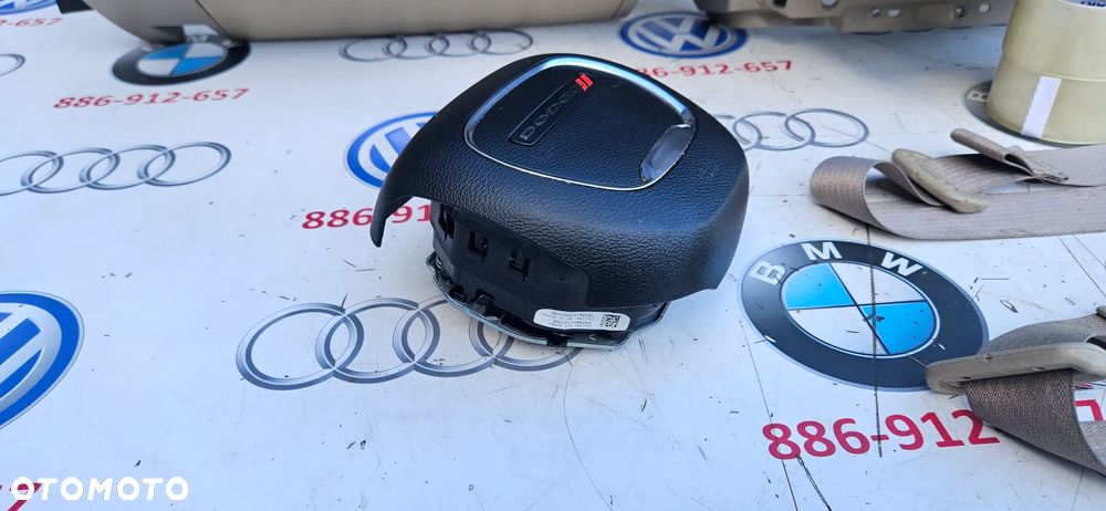 Dodge Durango III LIFT 2017- Kompletny kokpit Deska rozdzielacza Poduszki powietrzne Airbag Napinacze Pasy bezpieczeństwa Jasna poduszka kolan Jasne pasy ORYGINAŁ - 3