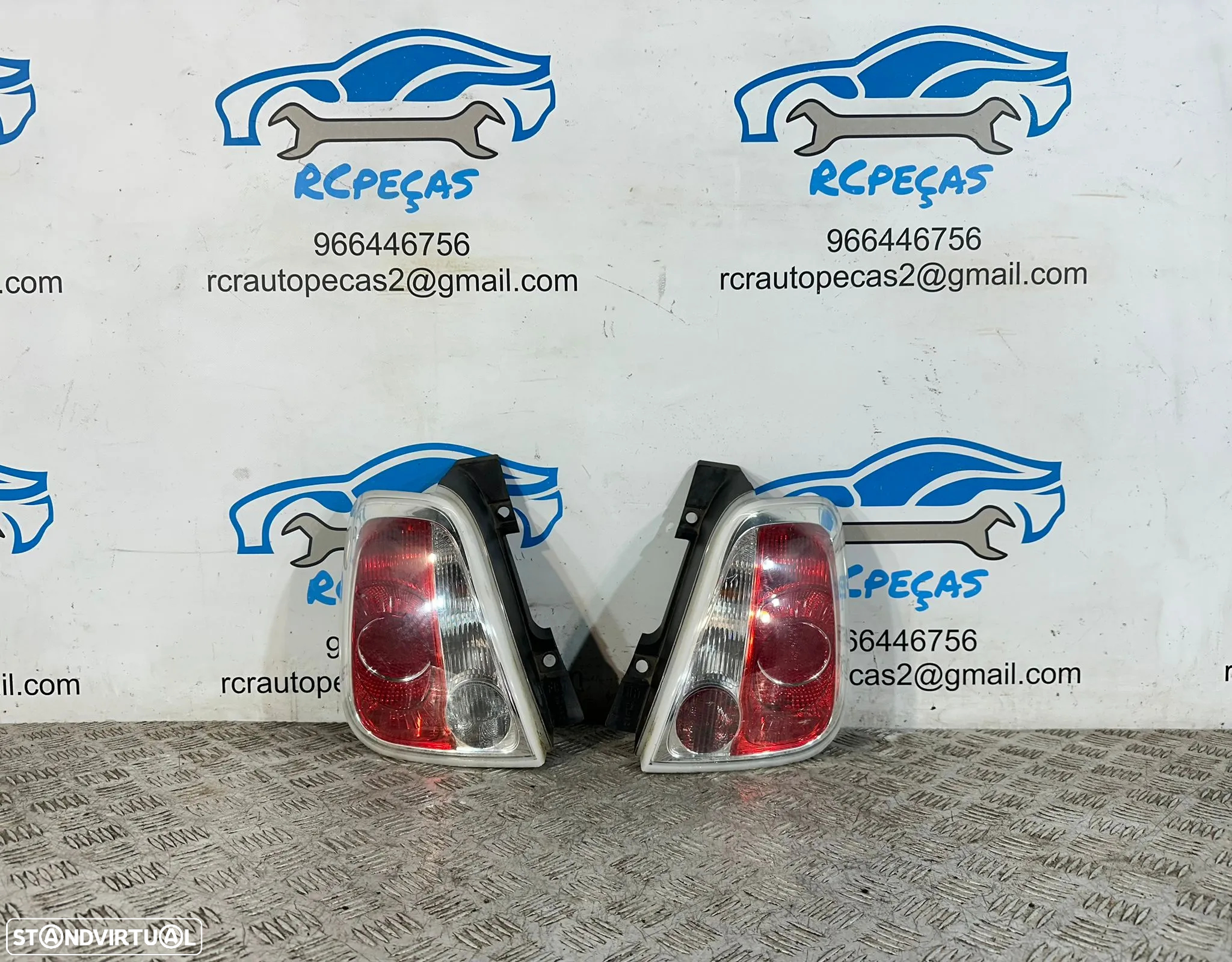 .Farolins Tras Traseiros Esquerdo Direto Originais Fiat 500 312 2007 - Presente - 2