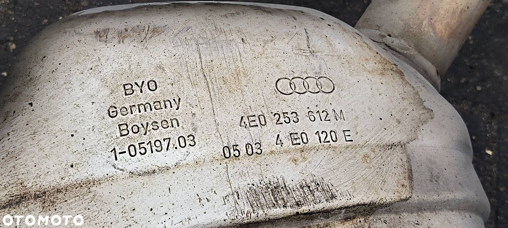 TŁUMIK AUDI A8 D3 4E0253612M - 5