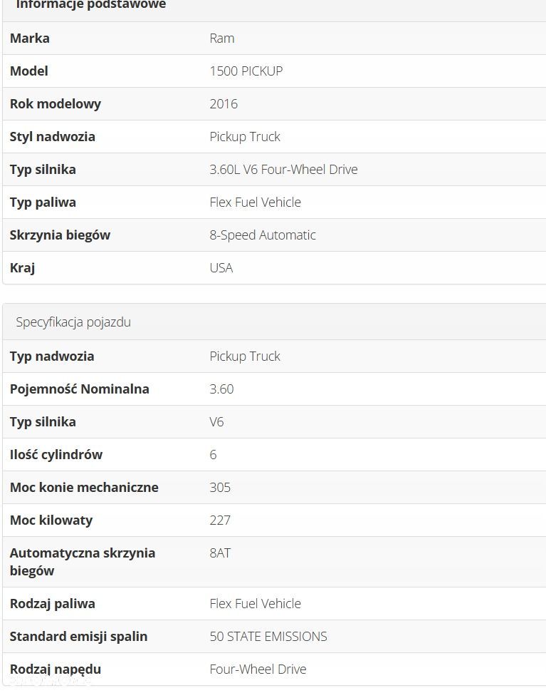 U1 DODGE RAM 1500 IV LIFT 14- 3.6 KOLEKTOR SSĄCY 04593992AE - 15