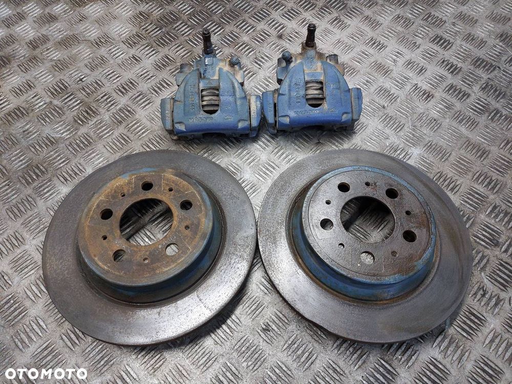 TARCZE HAMULCOWE TYŁ + KLOCKI + ZACISKI VOLVO S80 I - 1