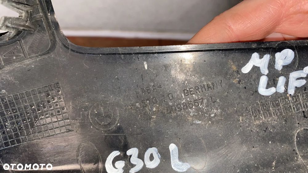 LISTWA ZDERZAKA LEWA PRZÓD PRZEDNIA BMW 5 G30 G31 LIFT M-PAKIET 8098667 - 3